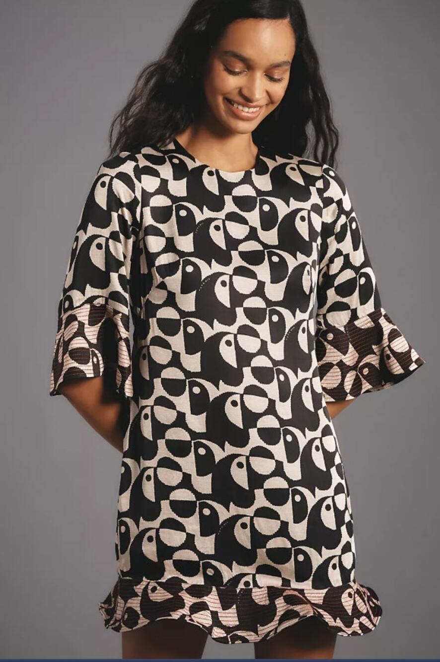 NWT Farm Rio x Anthropologie Geo Mini Dress - XS